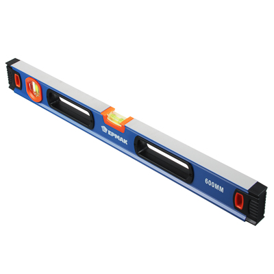 Уровень 0,6м ЕРМАК с двумя глазками намагниченный - фото в Миди Лтд Изображение товара Уровень 0,6м ЕРМАК с двумя глазками намагниченный в Миди Лтд