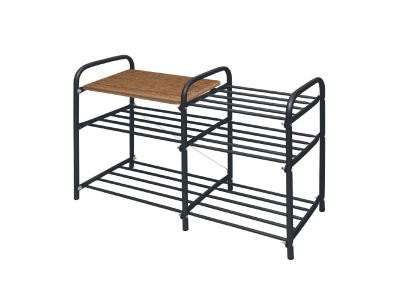 Изображение товара Этажерка Люкс NIKA 790х330х500 дуб антик фристайл  в Миди Лтд