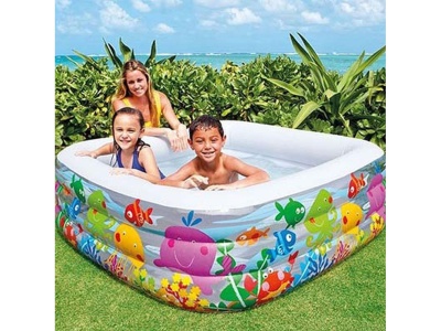 Бассейн надувной детский Аквариум INTEX 159*159*50см 424л 57471NP (3шт/кор) - фото в Миди Лтд Изображение товара Бассейн надувной детский Аквариум INTEX 159*159*50см 424л 57471NP (3шт/кор) в Миди Лтд