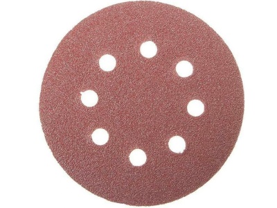 Круг абразивный на велюр осн зер 220 d125  8 отв (5шт/уп) - фото в Миди Лтд Изображение товара Круг абразивный на велюр осн зер 220 d125  8 отв (5шт/уп) в Миди Лтд