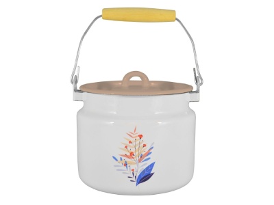 Изображение товара Бидон эмаль белая 2л Мир Софии С-0610Др/6Крр (4шт/уп) Х в Миди Лтд