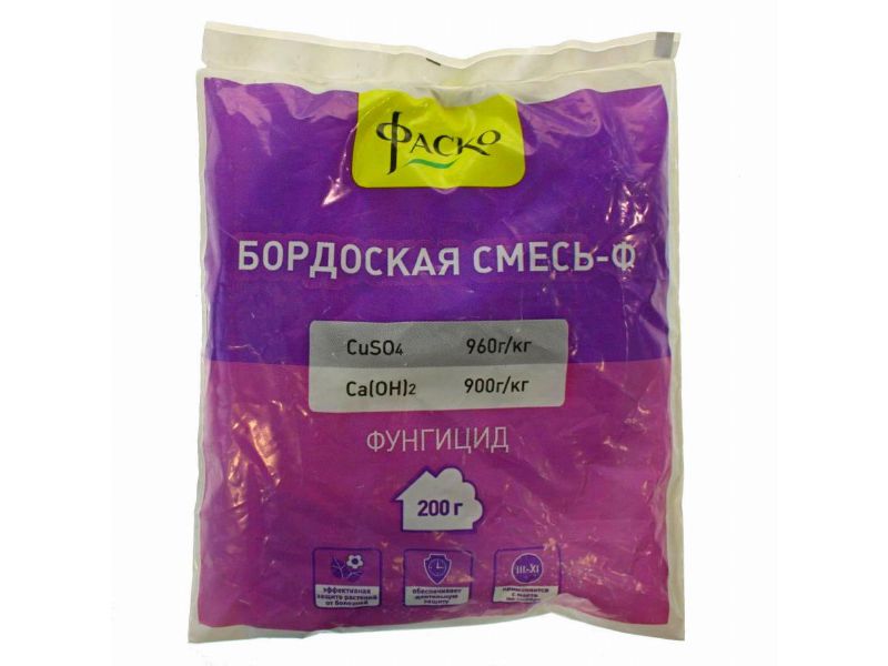 Удобрение минеральное ФАСКО Бордоская смесь 200гр (30шт/уп) - фото в Миди Лтд Изображение товара Удобрение минеральное ФАСКО Бордоская смесь 200гр (30шт/уп) в Миди Лтд