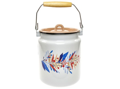 Изображение товара Бидон эмаль белая 3,5л Мир Софии С-0613Др/6Крр (4шт/уп) Х в Миди Лтд