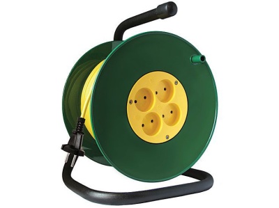 Удлинитель силовой на катушке 30м 4 гнезда 4000Вт сечение провода 2*2,5 Союз - фото в Миди Лтд Изображение товара Удлинитель силовой на катушке 30м 4 гнезда 4000Вт сечение провода 2*2,5 Союз в Миди Лтд