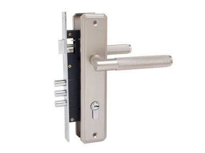 Изображение товара Замок врезной с ручками ЗВ4-3.02.02 ФЕРОНА матовый никель (12шт/уп) в Миди Лтд