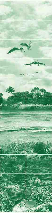 ПВХ Панель Фриз "Остров" цвет Морская волна 33см.х 2,7м-2шт.  /1уп=8.91м2,10шт/ - фото в Миди Лтд Изображение товара ПВХ Панель Фриз "Остров" цвет Морская волна 33см.х 2,7м-2шт.  /1уп=8.91м2,10шт/ в Миди Лтд