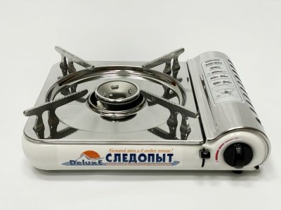 Изображение товара Газовая плита СЛЕДОПЫТ DeluxE 2,0кВт 335х280х95мм нержавеющая сталь в Миди Лтд