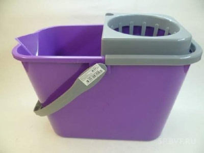 Ведро с отжимом 10л фиолетовый (9шт/кор) - фото в Миди Лтд Изображение товара Ведро с отжимом 10л фиолетовый (9шт/кор) в Миди Лтд