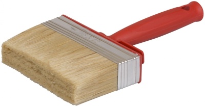 Изображение товара Макловица 30*120мм натуральная щетина нерж.обжим красная пласт. ручка в Миди Лтд