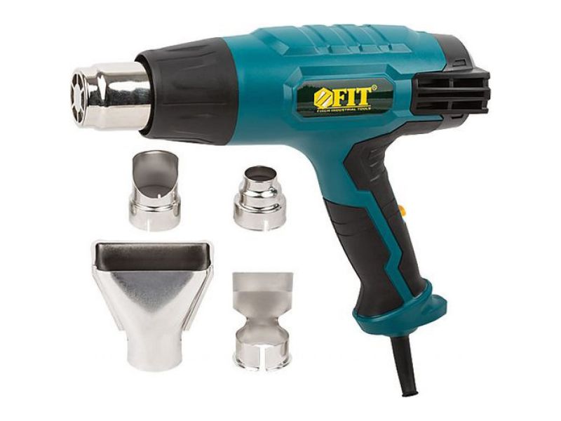 Фен технический FIT 2000Вт 60/400/600 С 300/500/500 л/мин. (коробка) - фото в Миди Лтд Изображение товара Фен технический FIT 2000Вт 60/400/600 С 300/500/500 л/мин. (коробка) в Миди Лтд