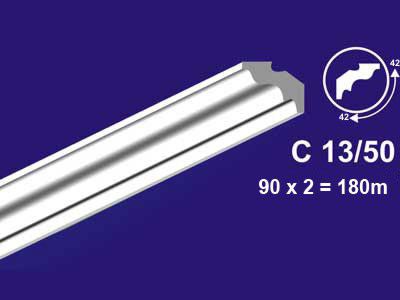 Изображение товара Экструдированный плинтус 42*42*2м  С13/50 (уп-125шт) в Миди Лтд
