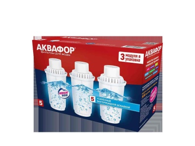 Модуль сменный фильтрующий Аквафор В5 (комплект из 3х штук) - фото в Миди Лтд Изображение товара Модуль сменный фильтрующий Аквафор В5 (комплект из 3х штук) в Миди Лтд