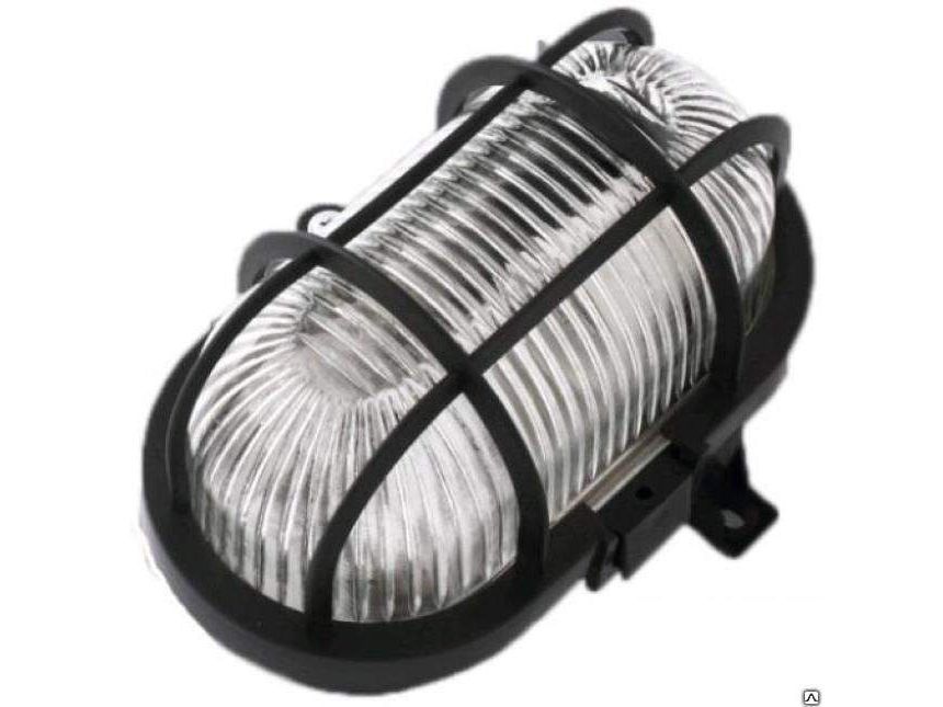 Изображение товара Светильник НПБ 03-60-003 (ЕВРО ПСХ пластик черный) IP54 с решеткой в Миди Лтд