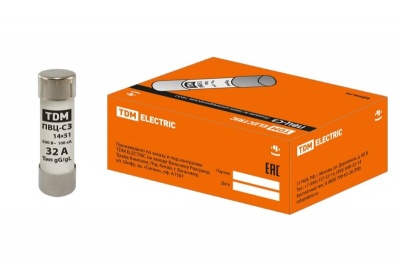 Плавкая вставка С3 14*51 32А TDM - фото в Миди Лтд Изображение товара Плавкая вставка С3 14*51 32А TDM в Миди Лтд