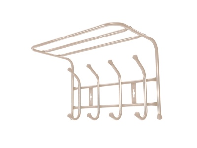 Изображение товара Вешалка настенная NIKA 405х265х245 бежевый металлик в Миди Лтд
