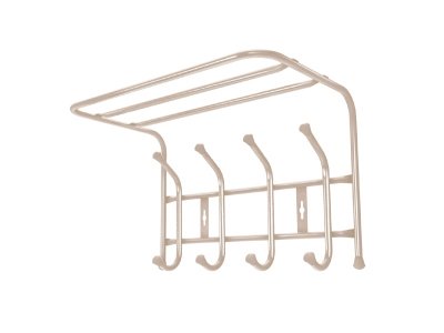 Изображение товара Вешалка настенная NIKA 405х265х245 бежевый металлик в Миди Лтд