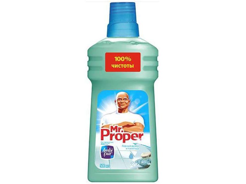 Жидк. д/уборки М. ПРОПЕР "Горный ручей" 500мл - фото в Миди Лтд Изображение товара Жидк. д/уборки М. ПРОПЕР "Горный ручей" 500мл в Миди Лтд