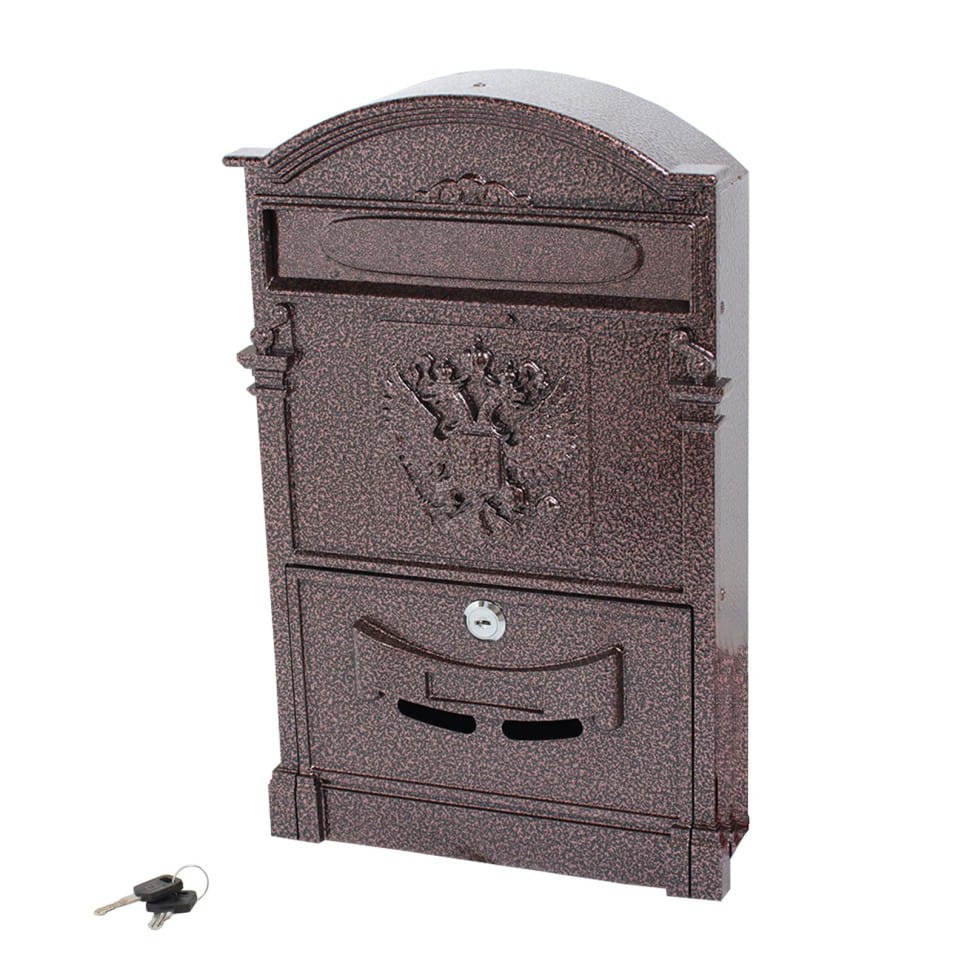 Ящик почтовый №4011 "Герб" медь (5шт/уп) - фото в Миди Лтд Изображение товара Ящик почтовый №4011 "Герб" медь (5шт/уп) в Миди Лтд