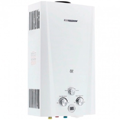 Водонагреватель газовый проточный бытовой EDISSON E20 D - фото в Миди Лтд Изображение товара Водонагреватель газовый проточный бытовой EDISSON E20 D в Миди Лтд