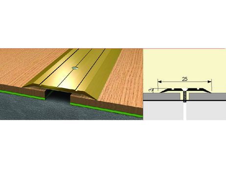Изображение товара Узкий стык 25мм 0,9 алюминий в Миди Лтд