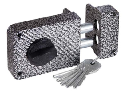 Замок накладной 3Н 1-3А серебро (20шт/уп) - фото в Миди Лтд Изображение товара Замок накладной 3Н 1-3А серебро (20шт/уп) в Миди Лтд