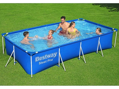 Бассейн каркасный с фильтр-насосом BESTWAY Steel Pro 400*211*81см 5700л 56424 - фото в Миди Лтд Изображение товара Бассейн каркасный с фильтр-насосом BESTWAY Steel Pro 400*211*81см 5700л 56424 в Миди Лтд