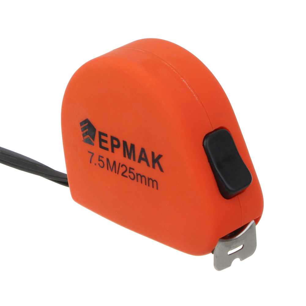 Рулетка  7,5м*25мм ЕРМАК (48шт/кор) - фото в Миди Лтд Изображение товара Рулетка  7,5м*25мм ЕРМАК (48шт/кор) в Миди Лтд