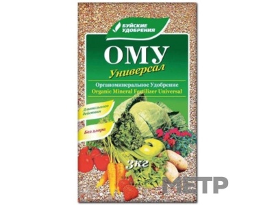Комплексное удобрение ОМУ Универсальное 3кг - фото в Миди Лтд Изображение товара Комплексное удобрение ОМУ Универсальное 3кг в Миди Лтд
