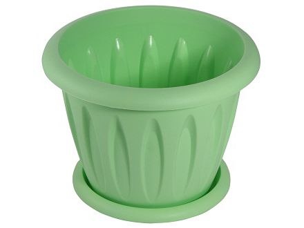 Изображение товара Горшок для растений ФЕЛИЦИЯ с поддоном d320мм 10,4л колор (8шт/уп) в Миди Лтд