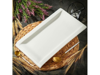 Блюдо керамика прямоугольное белое 37см (Y6-6003) Daniks Грейс (20шт/уп) - фото в Миди Лтд Изображение товара Блюдо керамика прямоугольное белое 37см (Y6-6003) Daniks Грейс (20шт/уп) в Миди Лтд