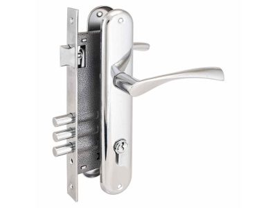 Изображение товара Замок врезной 0203 CP с ручкой Аллюр (10шт/уп)  Х в Миди Лтд