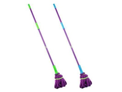 Изображение товара Швабра с отжимом с насадкой из микрофибры 113см металл пластик 2 цвета VETTA (10шт/кор) в Миди Лтд