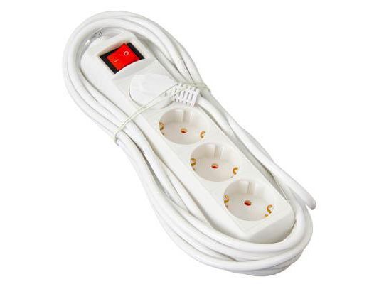 Удлинитель 4 гнезда ,3х1,0мм. 2,5м ЕРМАК               ХХ - фото в Миди Лтд Изображение товара Удлинитель 4 гнезда ,3х1,0мм. 2,5м ЕРМАК               ХХ в Миди Лтд