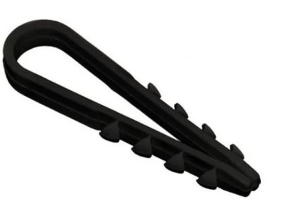 Дюбель-хомут ДХК-10 для круглого кабеля 5х10мм нейлон черный (100шт/уп) TDM - фото в Миди Лтд Изображение товара Дюбель-хомут ДХК-10 для круглого кабеля 5х10мм нейлон черный (100шт/уп) TDM в Миди Лтд