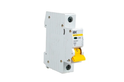 Автоматический выключатель ВА47-29 1Р 40А 4,5кА х-ка С ИЭК - фото в Миди Лтд Изображение товара Автоматический выключатель ВА47-29 1Р 40А 4,5кА х-ка С ИЭК в Миди Лтд