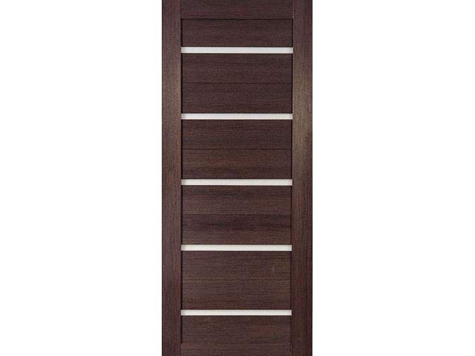 Изображение товара Полотно дверное ПО деколайн модель-22 венге стекло мат бел 900 в Миди Лтд