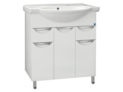 Изображение товара Тумба для ванной "ТАНГО" 80/2 белая с ум. "Эрика"/"COMO80/Fest Х в Миди Лтд