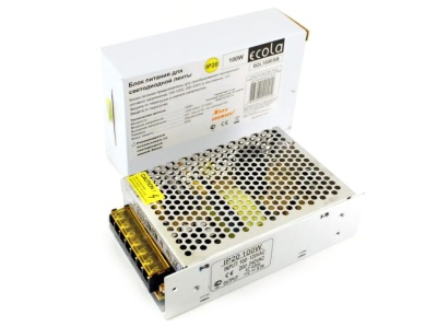 Блок питания Ecola LED для светодиодной ленты 100W 220V-12V IP20 - фото в Миди Лтд Изображение товара Блок питания Ecola LED для светодиодной ленты 100W 220V-12V IP20 в Миди Лтд
