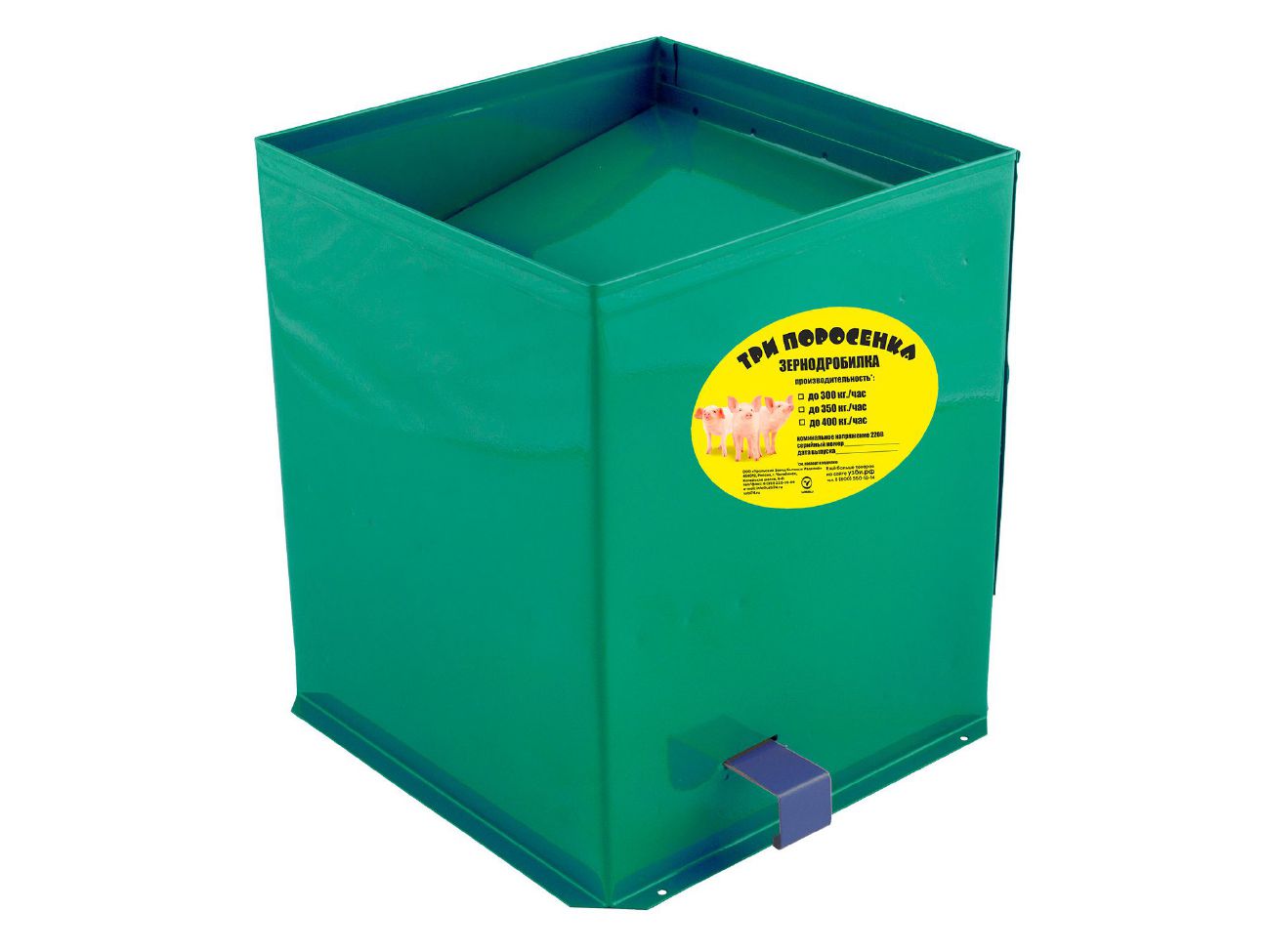 Изображение товара Зернодробилка Три поросенка 400кг/ч (дополнительное сито+нож) УЗБИ в Миди Лтд