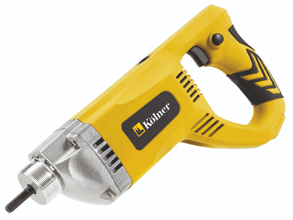 Изображение товара Привод вибратора бетона электрический Kolner KCV 1200Вт 4300об/мин 8600виб/мин посадка булавы НЕХ 8  в Миди Лтд