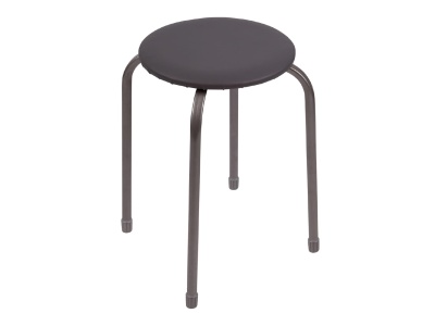 Изображение товара Табурет Эконом NIKA 440х450мм серый в Миди Лтд