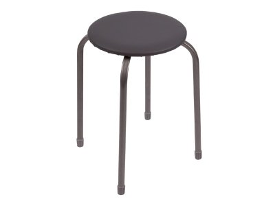 Изображение товара Табурет Эконом NIKA 440х450мм серый в Миди Лтд