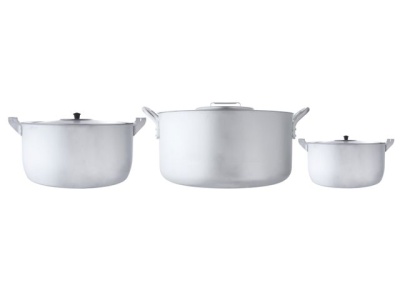 Набор посуды алюм. Scovo кастрюля 6л., 15л., котел 30л. - фото в Миди Лтд Изображение товара Набор посуды алюм. Scovo кастрюля 6л., 15л., котел 30л. в Миди Лтд