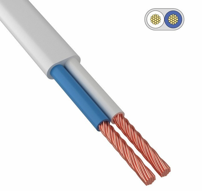 Изображение товара Провод ШВВП 2х0,5 белый ТУ (200м/бухта) в Миди Лтд