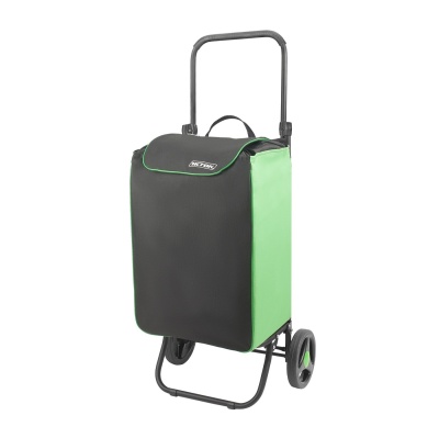 Сумка-тележка Спутник 1 Макси черный/зеленый - фото в Миди Лтд Изображение товара Сумка-тележка Спутник 1 Макси черный/зеленый в Миди Лтд