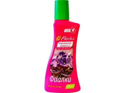 Комплексное удобрение для Фиалок Флорика 0,3л (20шт/уп) - фото в Миди Лтд Изображение товара Комплексное удобрение для Фиалок Флорика 0,3л (20шт/уп) в Миди Лтд