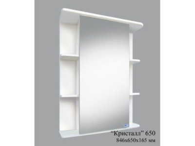 Зеркало-шкаф "Кристалл" 650 - фото в Миди Лтд Изображение товара Зеркало-шкаф "Кристалл" 650 в Миди Лтд