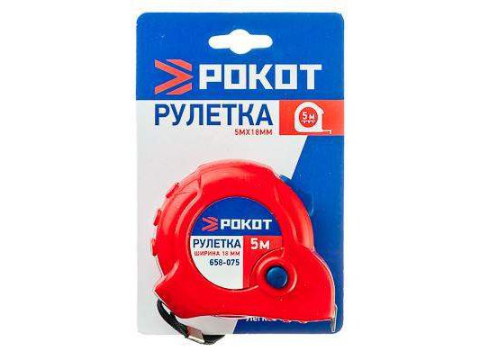 Рулетка  5м*18мм РОКОТ            ХХ - фото в Миди Лтд Изображение товара Рулетка  5м*18мм РОКОТ            ХХ в Миди Лтд