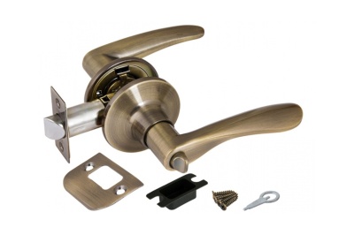 Замок ручка Бронза с фиксатором 6020 АВ-В - фото в Миди Лтд Изображение товара Замок ручка Бронза с фиксатором 6020 АВ-В в Миди Лтд