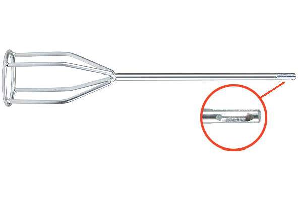 Миксер для смесей повышенной вязкости SDS-PLUS хвостовик 80*400мм - фото в Миди Лтд Изображение товара Миксер для смесей повышенной вязкости SDS-PLUS хвостовик 80*400мм в Миди Лтд
